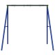Kék acél hintaváz kültéri használatra 4 akasztóhoroggal