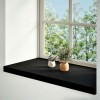 Ablakpárkányok 2 db barna-fekete 80x40x2 cm tömör fa tölgyfa