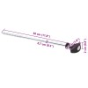 12 db horganyzott acél sátorcövek 30 cm ø7 mm