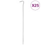 25 db horganyzott acél sátorcövek 30 cm ø7 mm
