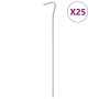 25 db horganyzott acél sátorcövek 23 cm ø4 mm