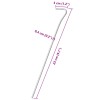 25 db horganyzott acél sátorcövek 23 cm ø4 mm