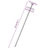 24 db horganyzott acél sátorcövek 23 cm ø6 mm