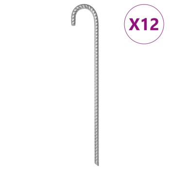 12 db horganyzott acél sátorszeg 41,5 cm ø12 mm