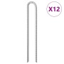 12 db u-alakú horganyzott acél sátorcövek 41,5 cm ø12 mm
