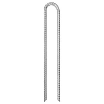 12 db u-alakú horganyzott acél sátorcövek 41,5 cm ø12 mm