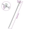 24 db horganyzott acél sátorcövek 30 cm 8 mm