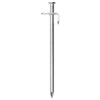 24 db horganyzott acél sátorcövek 19,5 cm 8 mm