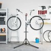 Piros acél összecsukható kerékpárjavító állvány 92-152 cm