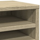 Sonoma tölgy színű szerelt fa asztali szervező 36x26x29,5 cm