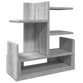 Szürke sonoma színű szerelt fa asztali szervező 49x20x52,5 cm Szürke sonoma színű szerelt fa asztali szervező 49x20x52,5 cm