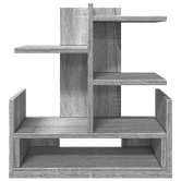 Szürke sonoma színű szerelt fa asztali szervező 49x20x52,5 cm Szürke sonoma színű szerelt fa asztali szervező 49x20x52,5 cm