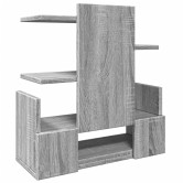 Szürke sonoma színű szerelt fa asztali szervező 49x20x52,5 cm Szürke sonoma színű szerelt fa asztali szervező 49x20x52,5 cm