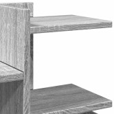 Szürke sonoma színű szerelt fa asztali szervező 49x20x52,5 cm Szürke sonoma színű szerelt fa asztali szervező 49x20x52,5 cm