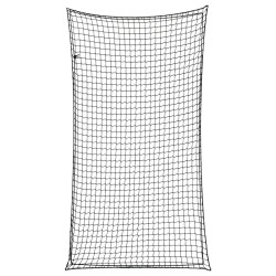 Fekete polipropilén utánfutóháló elasztikus kötéllel 3 x 1,65 m