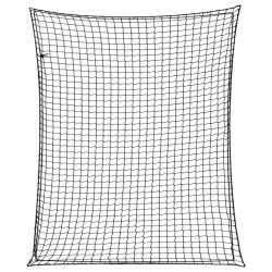 Fekete polipropilén utánfutóháló elasztikus kötéllel 3 x 2,5 m