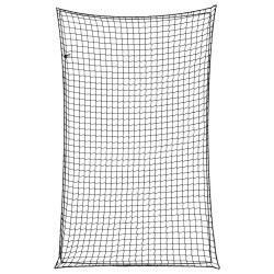 Fekete polipropilén utánfutóháló elasztikus kötéllel 4 x 2,5 m