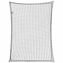 Fekete polipropilén utánfutóháló elasztikus kötéllel 4 x 3 m