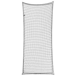 Fekete polipropilén utánfutóháló elasztikus kötéllel 8 x 3,5 m