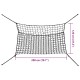 2 db négyszögletű fekete pp szénaháló 200 x 120 cm
