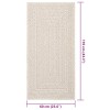 Zizur krém juta hatású beltéri és kültéri szőnyeg 60x110cm