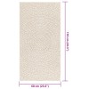 Zizur krém juta hatású beltéri és kültéri szőnyeg 60x110cm
