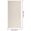 Zizur krém juta hatású beltéri és kültéri szőnyeg 100x200 cm