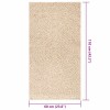 Zizur bézs juta hatású beltéri és kültéri szőnyeg 60 x 110 cm