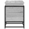 Szürke sonoma szerelt fa tárolóláda fedéllel 100x40x51,5 cm