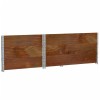 3 db barna tömör fenyőfa raklapmagasító 120 x 80 cm
