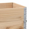 3 db tömör fenyőfa raklapmagasító 100 x 50 cm