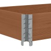 3 db barna tömör fenyőfa raklapmagasító 150 x 50 cm