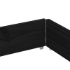 3 db fekete tömör fenyőfa raklapmagasító 150 x 100 cm