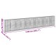 Horganyzott vas gabion kosár fedéllel 1100 x 50 x 200 cm