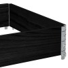 Fekete tömör fenyőfa raklapmagasító 120 x 80 cm
