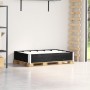 Fekete tömör fenyőfa raklapmagasító 120 x 80 cm