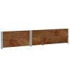 2 db barna tömör fenyőfa raklapmagasító 120 x 80 cm