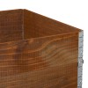 2 db barna tömör fenyőfa raklapmagasító 120 x 80 cm