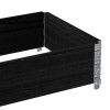 Fekete tömör fenyőfa raklapmagasító 100 x 50 cm