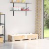 2 db tömör fenyőfa raklapmagasító 150 x 50 cm