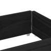 Fekete tömör fenyőfa raklapmagasító 150 x 50 cm