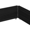 Fekete tömör fenyőfa raklapmagasító 150 x 100 cm