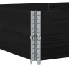 2 db fekete tömör fenyőfa raklapmagasító 150 x 100 cm