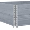 2 db szürke tömör fenyőfa raklapmagasító 150 x 100 cm