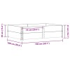 2 db barna tömör fenyőfa raklapmagasító 150 x 100 cm