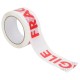 12 db fehér csomagolószalag fragile felirattal 48 mm x 66 m 12 db fehér csomagolószalag fragile felirattal 48 mm x 66 m