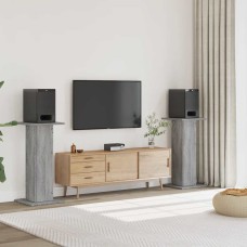 2 db szürke sonoma szerelt fa hangszóróállvány 30 x 30 x 95 cm