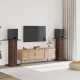 2 db barna tölgy színű szerelt fa hangszóróállvány 30x30x95 cm 2 db barna tölgy színű szerelt fa hangszóróállvány 30x30x95 cm