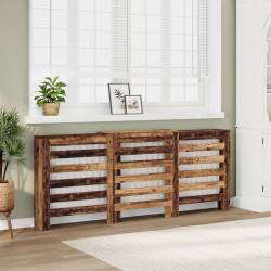 Antik fa szerelt fa radiátorburkolat 205 x 21, 5x 83,5 cm