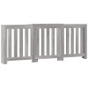 Szürke sonoma szerelt fa radiátorburkolat 205x21,5x83,5 cm